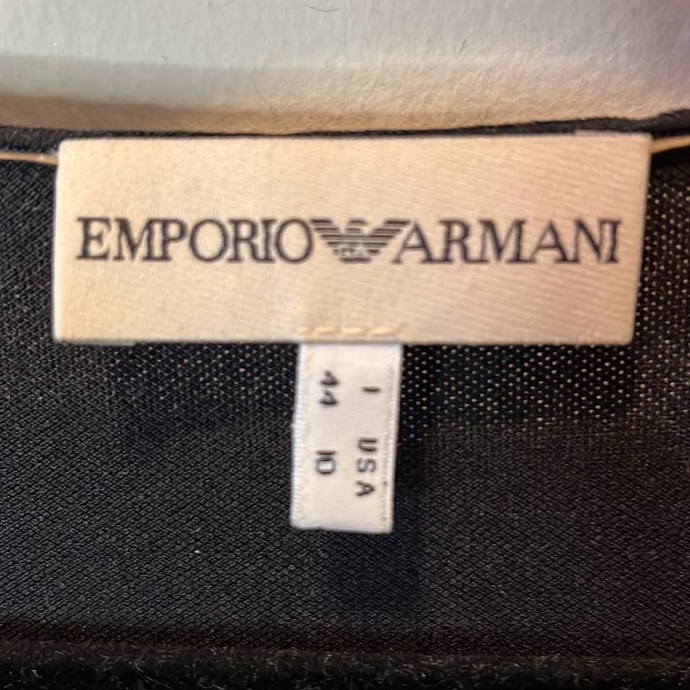Emporio Armani Mesh Cap Sleeve Top